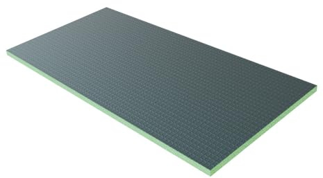 Acezanble 1250x600x25mm Single Tile Backer Boards Wet Room Cement Coated Insulation Underfloor Heating