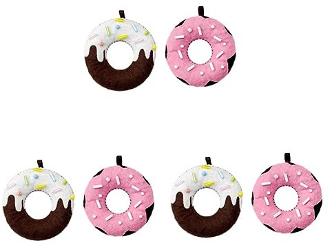 ibasenice 6stücke Teiliges Cartoon Donut Gewebtem Material Kreative Handgemachte Spielzeuge Zur Dekoration Für Bastelprojekte