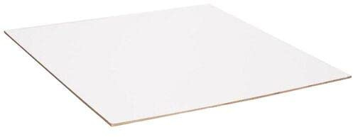 EliteKoopers Square 12 White Cake Board 2mm thick Cake Display MDF Hardboard Base Plate (Pack of 1)