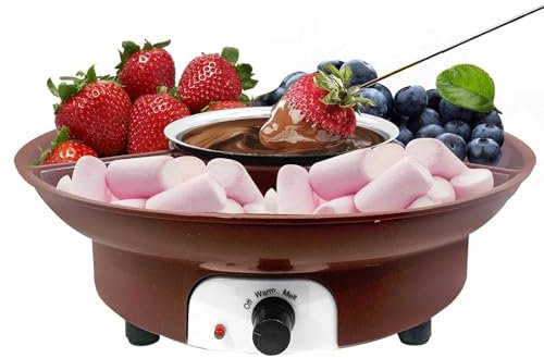 YHJLZNA Chocolate Fountain Machine,Chocolate Fountain Fondue Machine,Ease Of Assembly,Hot Nacho Cheese Fountain For Parties,Cheese, Ranch,Sauce,Wedding