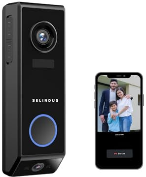 Envision Smart Video Doorbell, Dual-Camera Ultra-HD (3MP+2MP), AI Human Detection, Long Battery (Wired/Wireless), Night Vision, IP65 Weatherproof, No Monthly Fee - Secure Local/Cloud Storage Options