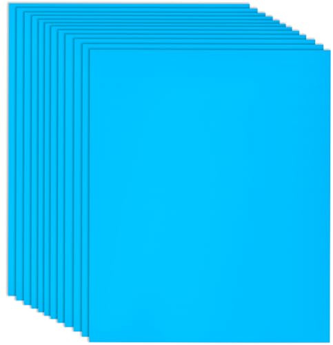 SOFPLATE 12 Blatt 12x10 Zoll Blaue Transferblätter Wärmeübertragungsvinyl Blau Großes Rechteck Einfarbiges PVC Sublimationspapier Für Tintenstrahldrucker T Shirts Kleidung Kleidungsstücke Taschen Stof