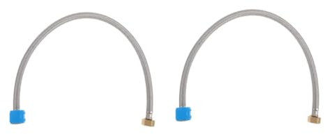 SHINEOFI 2 Pezzi Tubo Flessibile Acciaio Inossidabile per Miscelatori Tubo Rifornimento Fredper Bagno Resistente e Facile da Installare con Design Elegante e Alta Pressione
