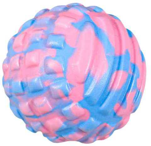 TOBBOMEY Massageball aus Elastischem Eva Schaumstoff Tragbar Vielseitiger Tiefenmuskel Massageball für Rücken Nacken und Lendenwirbelsäule Faszienentspannung und Schmerzlösung für Fitness