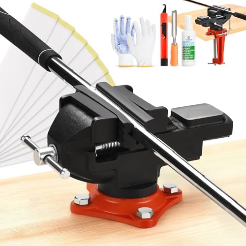 AugFir 2-in-1 Golf Grip Kit for Regripping Golf Clubs, Portable Golf Club Regripping Kit with Golf Grip Solvent, Quick Adjustment Table Vise Rubber Clamp for Golf Grip Removal Tool