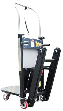 Carrito Eléctrico para Escaleras, Montacargas Plegable Y Resistente, hasta 300 kg, Batería 48 v 45 ah, Ideal para Muebles Y Electrodomésticos