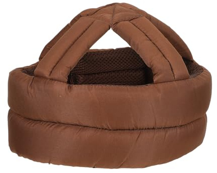 YARNOW Casco de Seguridad para Adultos Mayores Color Café, Gorro Protector Anticaídas Suave y Ligero Tejido Transpirable para Uso Diario y Actividades al Aire Libre
