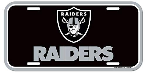 NFL Oakland Raiders Nummernschild, Team-Farbe, Einheitsgröße