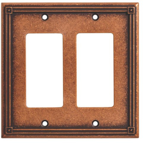 BRAINERD 135769 Ruston Double Decorator Wall Plate / Switch Plate / Cover