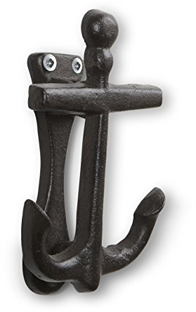 Abbott Collection Anchor Türklopfer, Gusseisen, braun