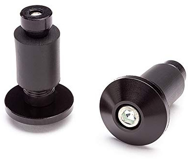Motorrad Lenkergewichte CNC Aluminium für 22mm 7/8 Lenker - Schwarz