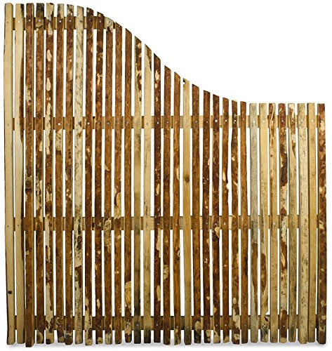WEIDENPROFI Sichtschutz, Holzzaun Modell Walden, Gartenzaun aus Lärchenholz, Größe (BxH): 150 x 165-116 cm, rechts fallend