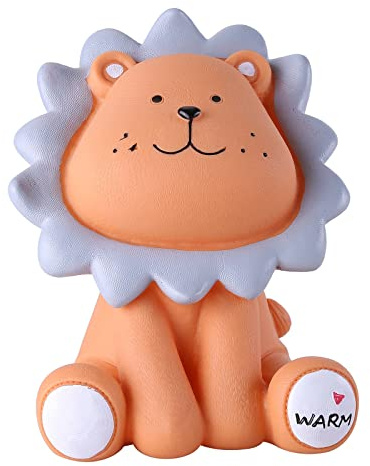 Surakey Löwe Spardose Kinder,Cartoon Löwe Sparbüchse Bruchsichere Sparschwein aus Harz,Spardosen Groß für Jungen und Mädchen, Super süßes Geschenk für Geburtstage, Weihnachten, Babypartys