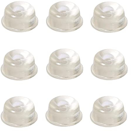 Gommini Paracolpi in Silicone Trasparente, Diametro 22 mm Spessore 10 mm, Paracolpi per Porte, Mobili, Cassetti, Armadio, Finestre - Pz 9