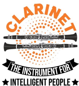 Klarinetten Notizbuch: Klarinette Instrument für intelligente Leute / 6x9 Zoll / 120 karierte Seiten