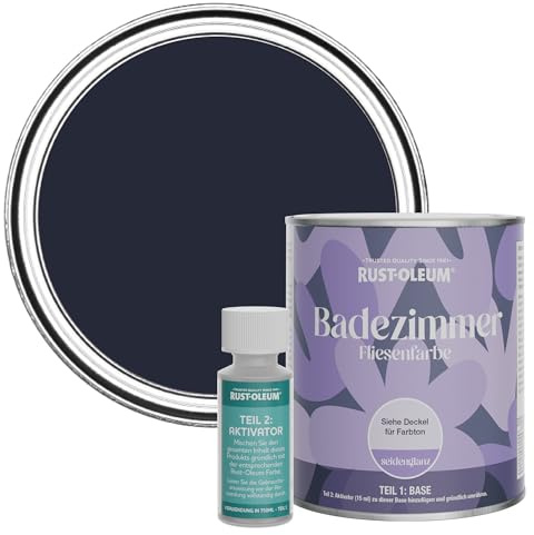Rust-Oleum wasserfeste schwarz Fliesenfarbe für Badezimmer in Seidenglanz Finish - Zauberabend 750ML