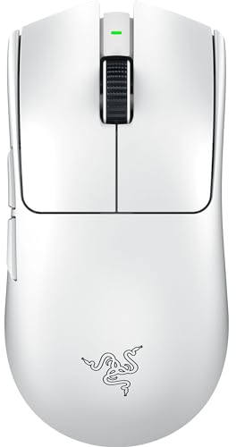 Razer Viper V3 Pro - Ultra-lightweight Wireless Esports Gaming Mouse (8K Hz HyperPolling, 55g Lightweight Design, Focus Pro Sensor 35K DPI, HyperSpeed Wireless, 95 hours Battery Life) White