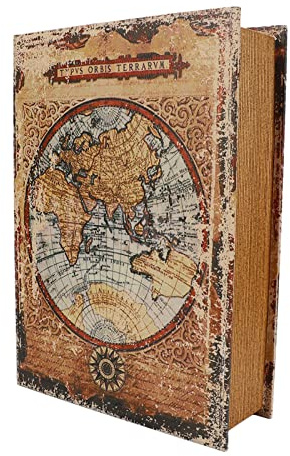 KIMISS Boîte à Livres Déco de Européen Vintage, Faux Livre Antique de Grande capacité pour étagère, Maison, Bureau, Décoration de Bar