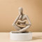 SIETIOJI Décoration d'intérieur - Statue de penseur en grès - Figurines modernes - Sculpture esthétique abstraite - Statue de penseur en résine pour décoration de la maison, salon, bureau,