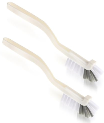 2 Pcs Kitchen Scrub Brushes, Small Cleaning Brush for Bottle Sink Kitchen, Angle & Window Track Cleaning Brush, Stiff Bristle Brushes for Small Space Crevice