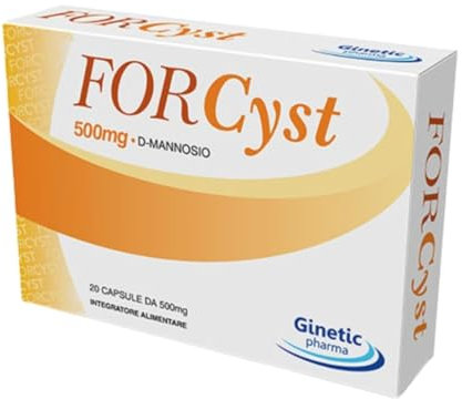 Integratore CISTITE | MANNOSIO +7 MLD Fermenti + Cranberry e Vit. D | per Cistite e prevenzione recidive | Infezioni Vie Urinarie - 4 prodotti in 1 - massima efficacia - Forcyst