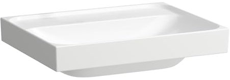 LAUFEN Meda Aufsatzwaschtisch, geschliffen, 600x460mm, ohne Hahnloch, ohne Überlauf, H8161137571121, Farbe: weiß matt