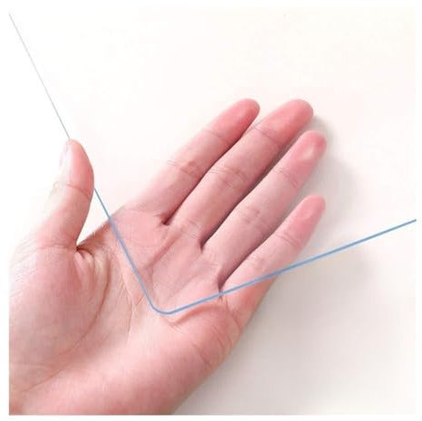 ZLYWE Sottopiatto Protezione Pavimento Tappeto Insapore Vetro Morbido Tovaglia Trasparente PVC Impermeabile Olio-Prova Tovaglietta, Personalizzabile (1.6mm,80X80CM)