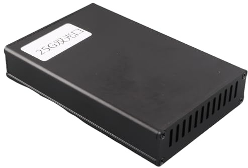 CHICIRIS Tarjeta de Red de Alta Velocidad 25 G de Aluminio Enchufe y Juego de Aleación de Aluminio para OS X, Tarjeta de Red SFP Portátil de USB4 (Puerto Dual)
