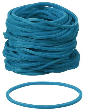 PATIKIL Rubber Bands, 2.4 x 3/50 250 Pcs Blue Heavy Duty Elastics Rubber Bands Assorted Size Office Organization Supplies for Home File Folder Board Games and Storage