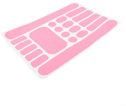 Eawfgtuw Autocollant anti-rayures pour protection de cadre | Film de masquage des rayures | Autocollant de protection en PVC avec motif carbone | Compatible avec protège-chaîne (rose)