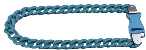 Collane con ciondolo ragazza in argento sterling 925 e fibbia lunga e robusta, lucchetto per donna, collana con lucchetto a catena da uomo
