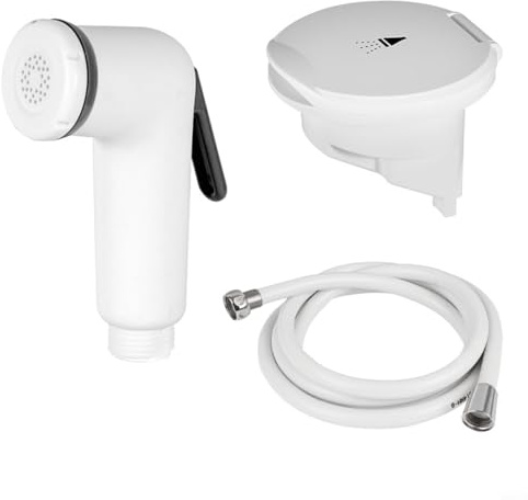 HpLive Doccetta per lavandino, bidet, doccetta marina, set doccia con tubo in PVC estraibile per yacht, barca o ambienti esterni (2,5 m)