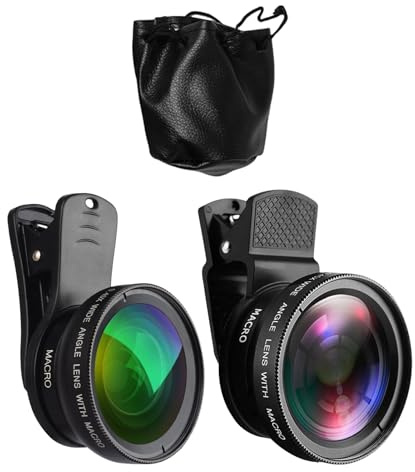 Kit De Lente De Cámara Móvil - Lupa Gran Angular 0,45 X, Super Macro Clip