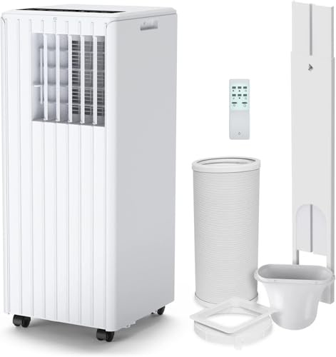 Garvee Aire acondicionado portátil 7000 BTU - 3 en 1, Refrigeración, deshumidificación, ventilación, silencioso - Control remoto, temporizador 24H, kit de instalación para ventana - Hasta 15㎡