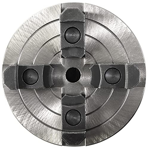 Güde Vierbackenfutter für Drechselmaschine (dezentral justierbar M 18 IG, Spannbereich Spannbacken 40 - 125 mm, Ø-Backenfutter 150 mm, passend zu Drechselbank-Set 1000 / GDM 1000)