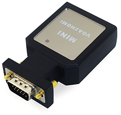LEICKE KN39752 VGA zu HDMI Konverter FullHD Wandler | Umwandler Video Adapter |Mit Audio Line In