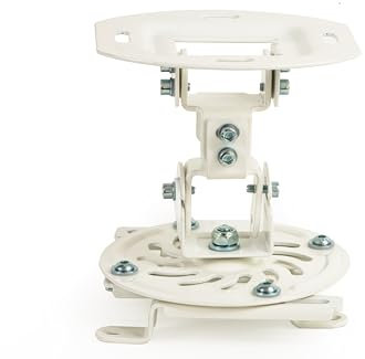 LINK LK10035 Staffa a Soffitto Per Proiettore In Acciaio – Supporto Universale Con 4 Staffe Di Aggancio Regolabili – Orientabile e Inclinabile Con Rotazione 360° – Fino A 13,5 kg – Diametro 54-320 mm