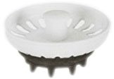 Bouchon type TEKA, 75 x 33 mm, lot de 2, blancs.