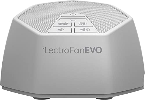 LectroFan Evo - White Noise Machine and Non-Looping Fan Sounds with Sleep Timer (White)