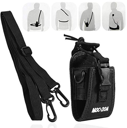 Schwarze MSC-20A Nylon-Etui mit Tasche für Kenwood//HYT Funkgerät