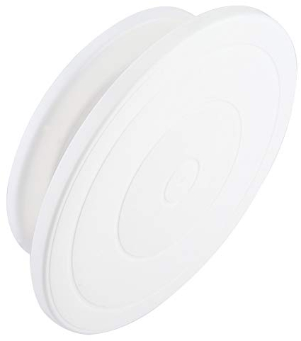 Cake Decorating Turntable Rotating Revolving Stand Pastry Baking Decoration Tool Set for Christmas Birthday Wedding Tiered Cake(White)