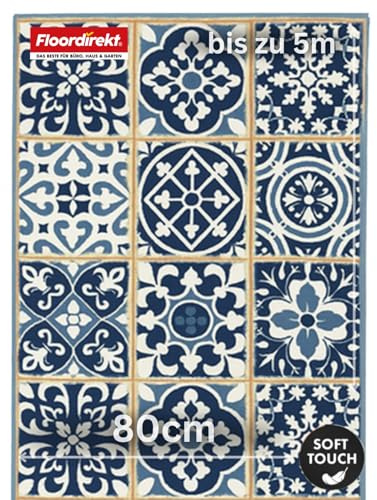 Floordirekt Teppichläufer Swansea - Läufer für Küche, Flur & Wohnraum - Feinschlingen Teppich - rutschfest & antistatisch - Küchenläufer Flurteppich Flurläufer (80 x 300 cm)