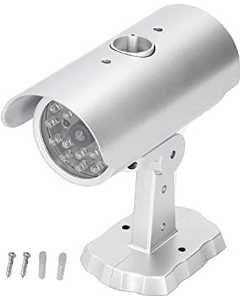 VBESTLIFE Caméra de sécurité factice, Fausse caméra à énergie Solaire CCTV de sécurité factice d'intérieur avec Design de Forme, pour Les devantures de magasins