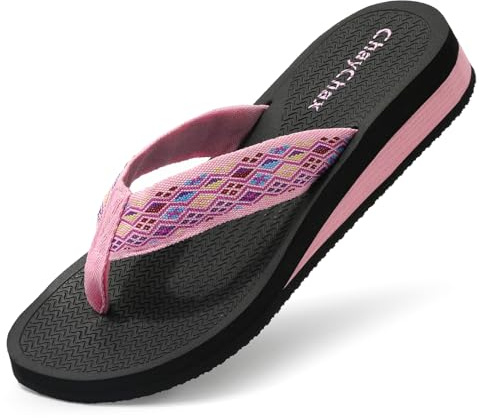 ChayChax Kilsandaler för kvinnor, mjuka strandsandaler, lätta strandsandaler, sommar, halkfria tofflor, Rosa, 37 EU