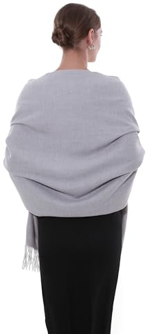 SWAT PANY Pashmina Schal für Damen warmer Winterschal Festlich Stola Tücher | Dick und weich, klassische Unifarbe, geeignet für Zuhause, Reisen, Partys und als Geschenk.