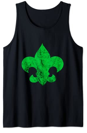 Pfadfinder Scout Lilie Zeichen Pfadfindertum Symbol Camper Tank Top