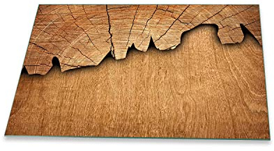 Funkenschutzplatte Glas Kaminofen Holz Braun 90 cm Kamin Platte Bodenplatte