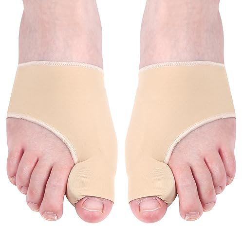 Hilph Hallux Valgus Zehenspreizer Korrektur, Zehenspreizer Hallux Valgus, Silikon Ballenzeh-Korrektor, Gel Hallux Valgus Schiene Socken mit Silikonpads, 1 Paar
