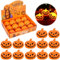 AOUVT Linterna LED de Calabaza Portátil Retro para Halloween - Decoración con Pilas para Interiores y Exteriores