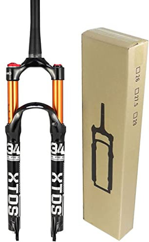 UIOPPOI MTB-Fahrradfedergabeln 26 Zoll 27.5u201d29ER, Aluminiumlegierung Fahrrad Gerade Gabel Stoßdämpfer Luftgabel für Fahrradzubehör